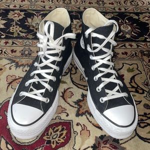 Black Platform High Top Converse Sneakers